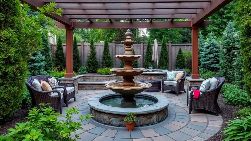 serene flowing tranquil oasis