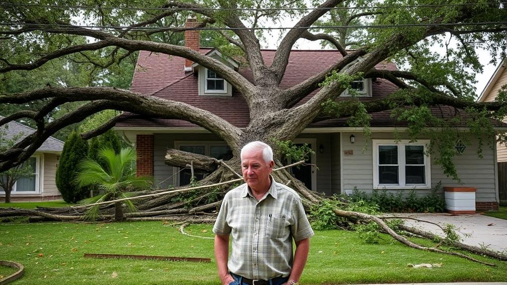 storm ravaged landscape