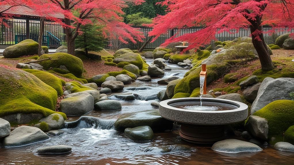 tranquil peaceful water features