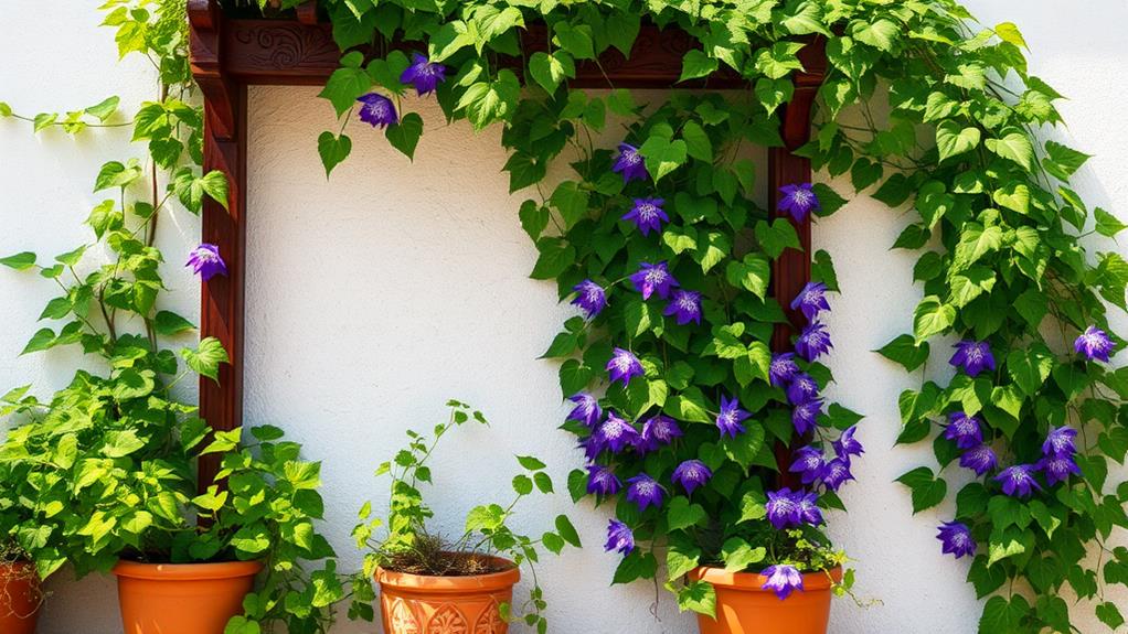 vertical growth supported by structures