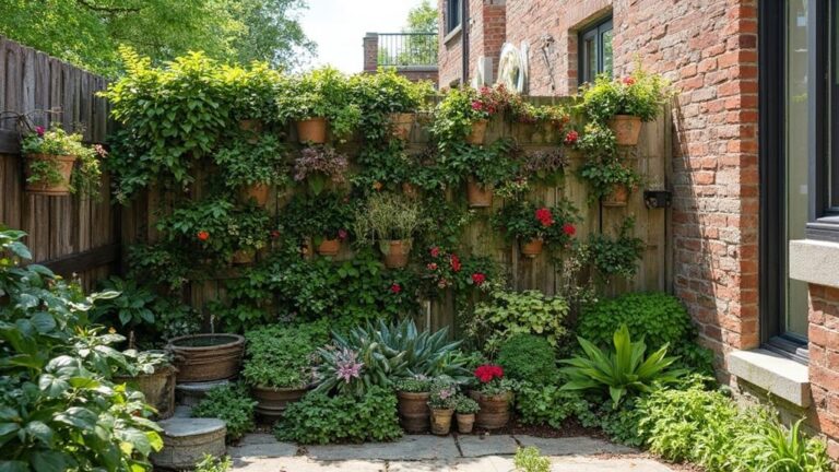 vertical outdoor living wall fence
