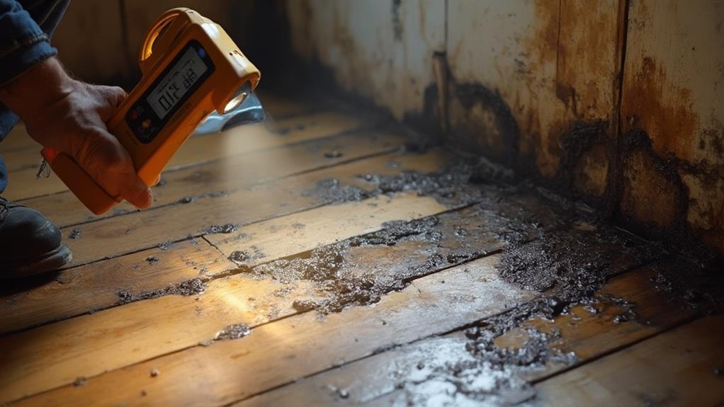 water damage assessment and mold