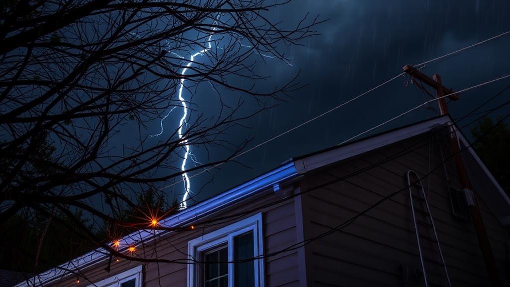 wiring disrupted by wind